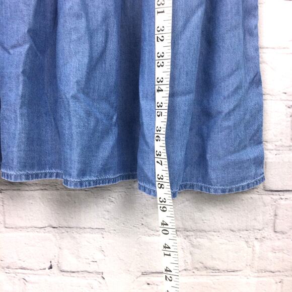 BeachLunchLounge Collection Boho Embroidered Balloon Sleeve Tiered Dress S - Picture 15 of 15